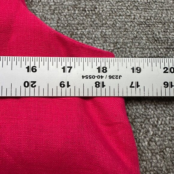 Anthropologie Maeve Melbourne Pink 100% Linen Summer Swing Dress Size Small - Picture 4 of 7